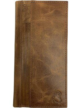 Stylish Genuine Leather Checkbook Cover Wallet for Men & Women, RFID Blocking